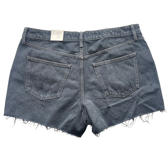 Universal Thread High-Waist Distressed Denim Shorts Button-Fly Closure Size 17 - Picture 2 of 10